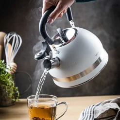CZAJNIK 1,8L Z GWIZDKIEM KINGHOFF KH-1852 BIAŁY
