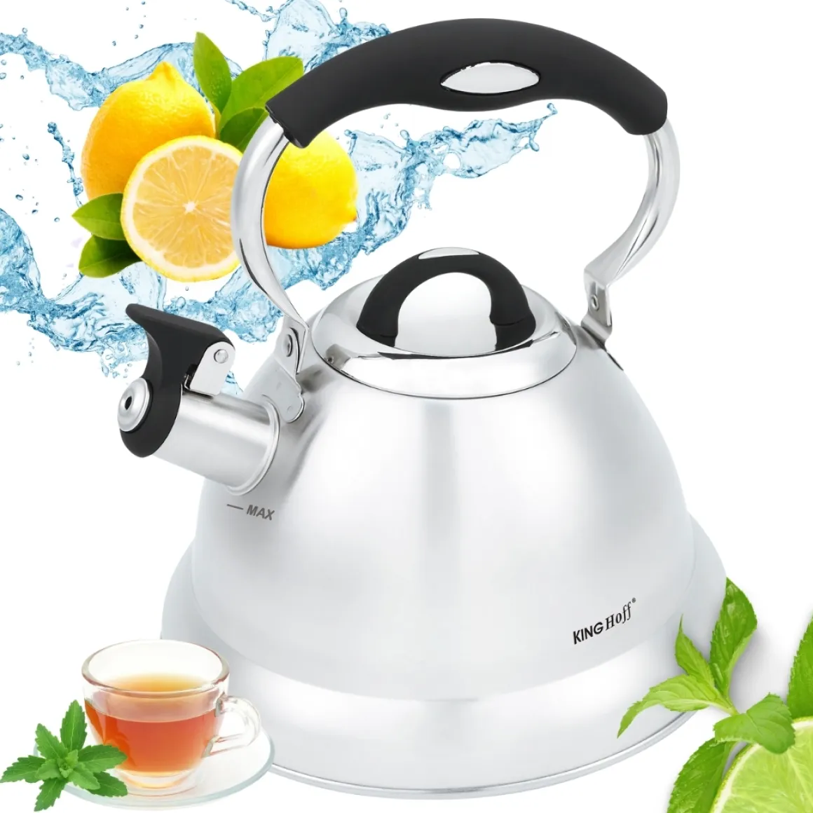 CZAJNIK 3,1L Z GWIZDKIEM KINGHOFF KH-1659