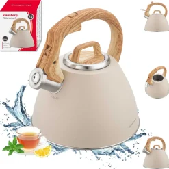 CZAJNIK STALOWY Z GWIZDKIEM 2,5L KLAUSBERG KB-7954