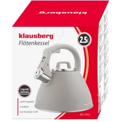 CZAJNIK STALOWY Z GWIZDKIEM 2,5L KLAUSBERG KB-7953