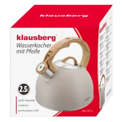 CZAJNIK STALOWY Z GWIZDKIEM 2,5L KLAUSBERG KB-7913