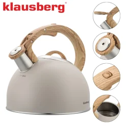 CZAJNIK STALOWY Z GWIZDKIEM 2,5L KLAUSBERG KB-7913