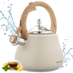 CZAJNIK STALOWY Z GWIZDKIEM 2,8L KLAUSBERG KB-7919