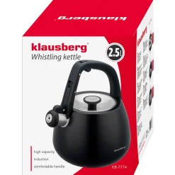 CZAJNIK STALOWY Z GWIZDKIEM 2,5L KLAUSBERG KB-7774