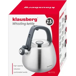 CZAJNIK STALOWY Z GWIZDKIEM 2,5L KLAUSBERG KB-7773