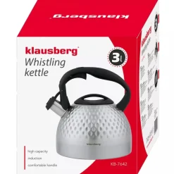 CZAJNIK STALOWY Z GWIZDKIEM 3L KLAUSBERG KB-7642