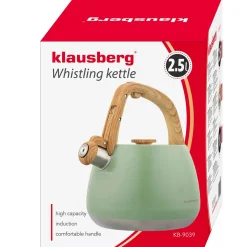 CZAJNIK STALOWY Z GWIZDKIEM 2,5L KLAUSBERG KB-9039