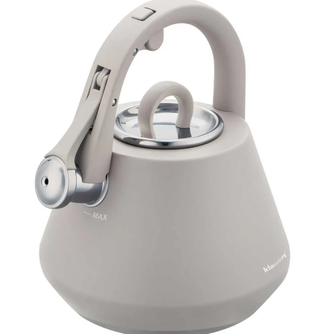 CZAJNIK STALOWY Z GWIZDKIEM 2,5L KLAUSBERG KB-7949 SZARY