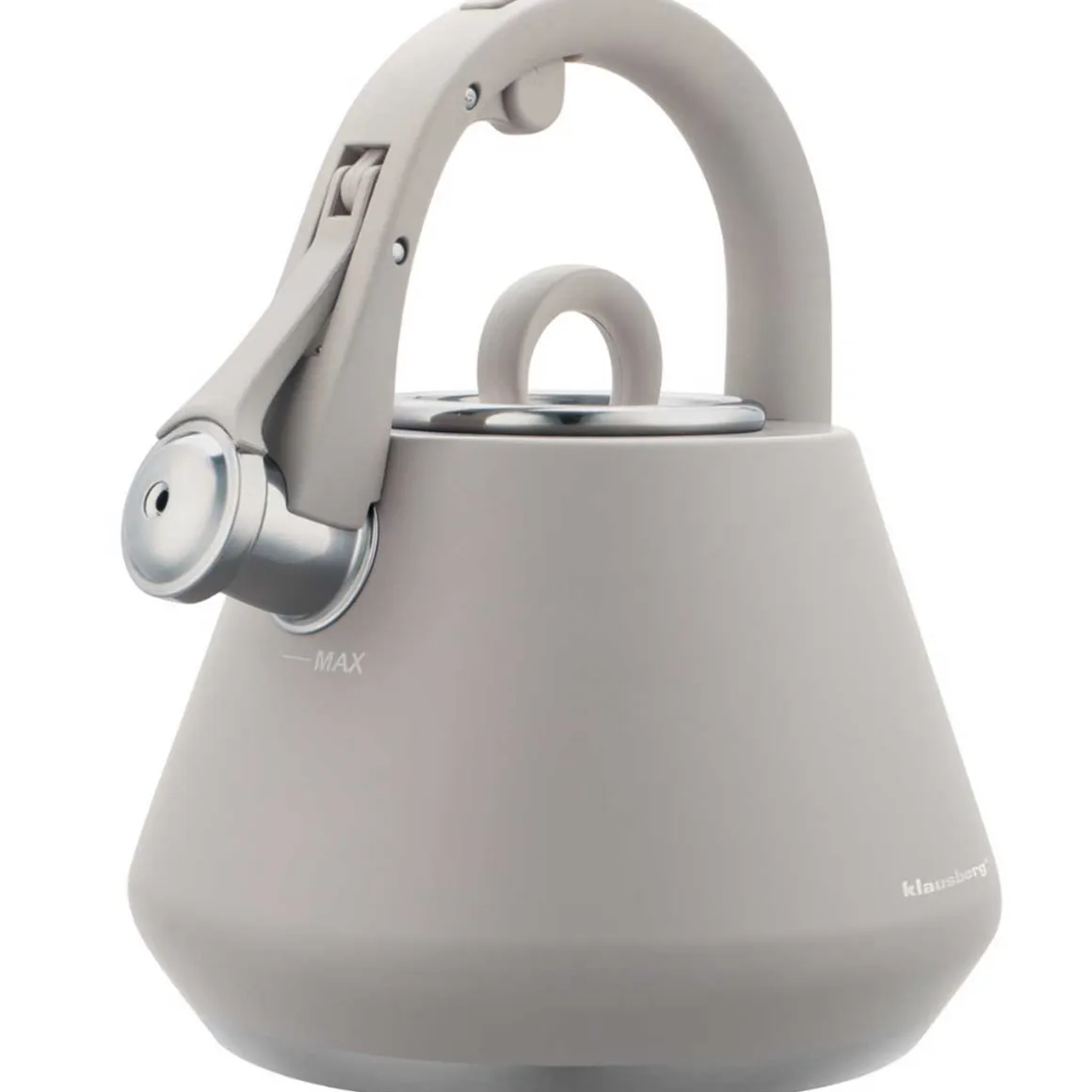 CZAJNIK STALOWY Z GWIZDKIEM 2,5L KLAUSBERG KB-7949 SZARY