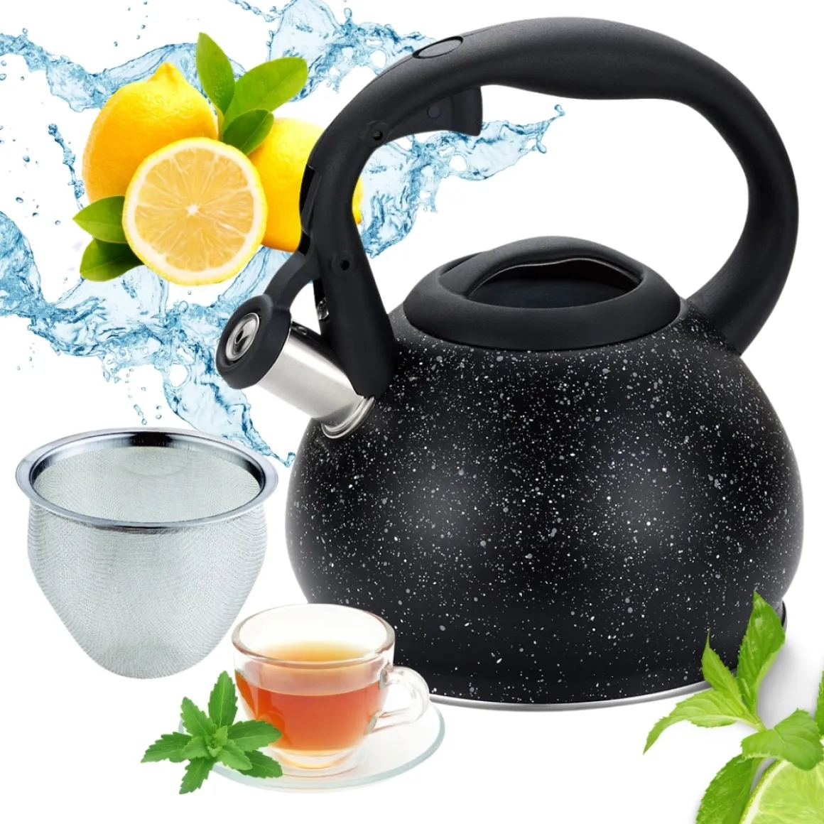 CZAJNIK ZAPARZACZ Z SITKIEM KINGHOFF 1.2L KH-1634