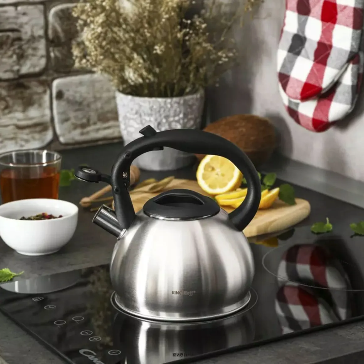 CZAJNIK ZAPARZACZ Z SITKIEM KINGHOFF 1.2L KH-1633