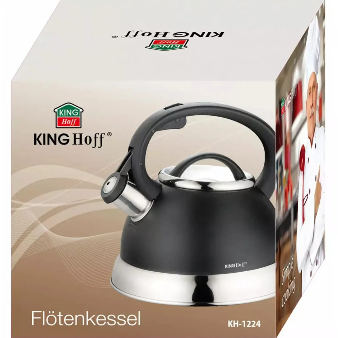 Czajnik z gwizdkiem Kinghoff 2,4L KH-1224
