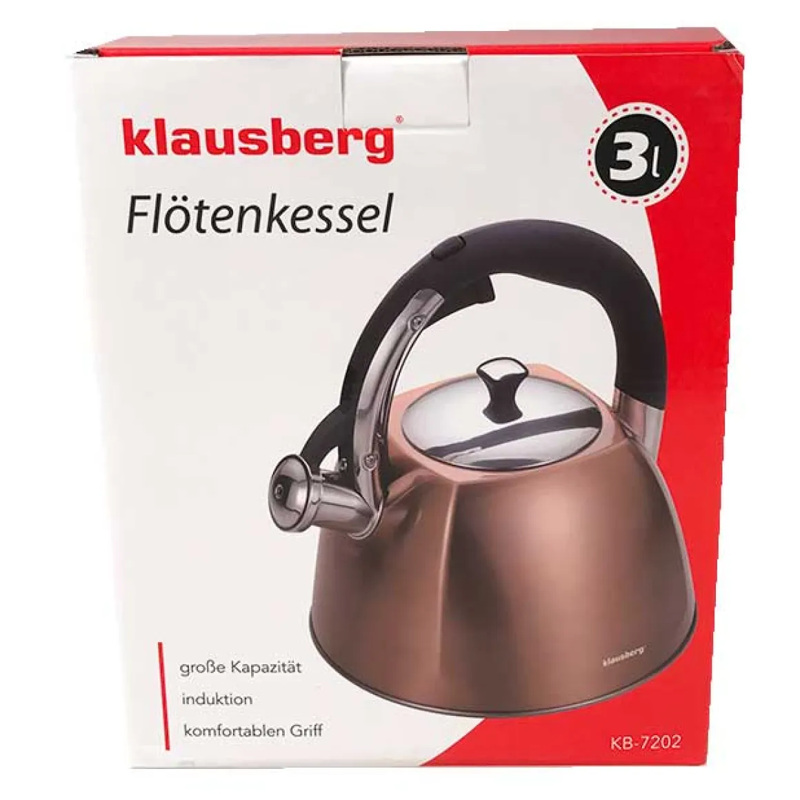 CZAJNIK Z GWIZDKIEM KLAUSBERG 3L KB-7202