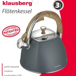 CZAJNIK Z GWIZDKIEM KLAUSBERG 3L KB-7501