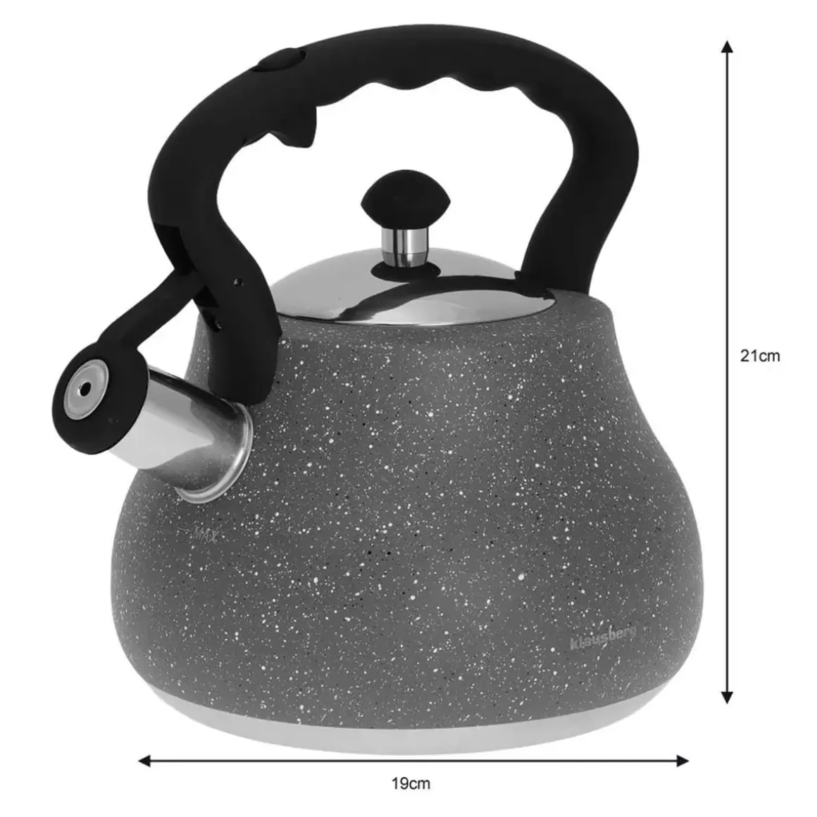CZAJNIK Z GWIZDKIEM KLAUSBERG 2,7L KB-7447