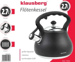 CZAJNIK Z GWIZDKIEM KLAUSBERG 2,7L KB-7446
