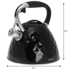 CZAJNIK Z GWIZDKIEM KLAUSBERG 2,7L KB-7455