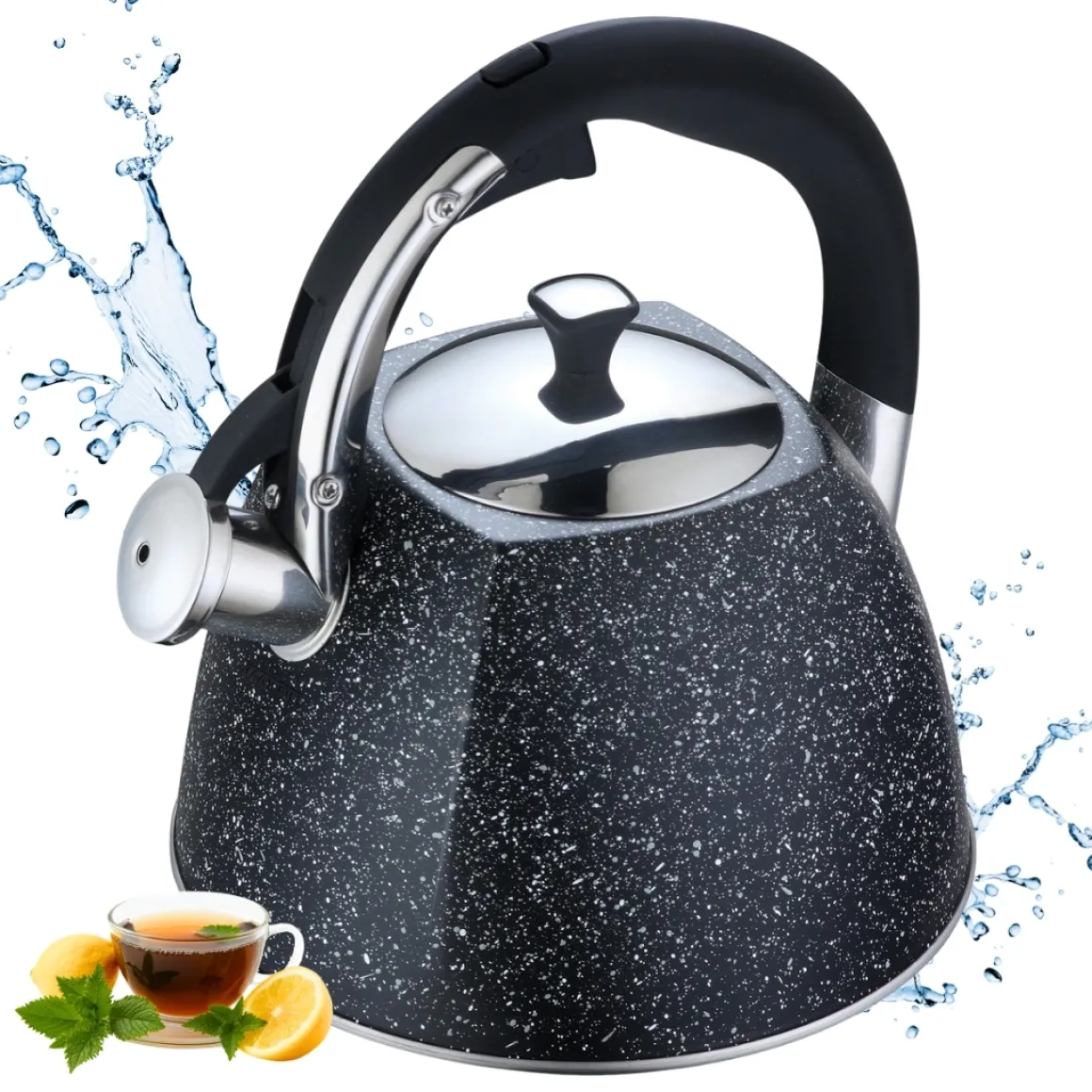 CZAJNIK Z GWIZDKIEM KLAUSBERG 2,2L KB-7412