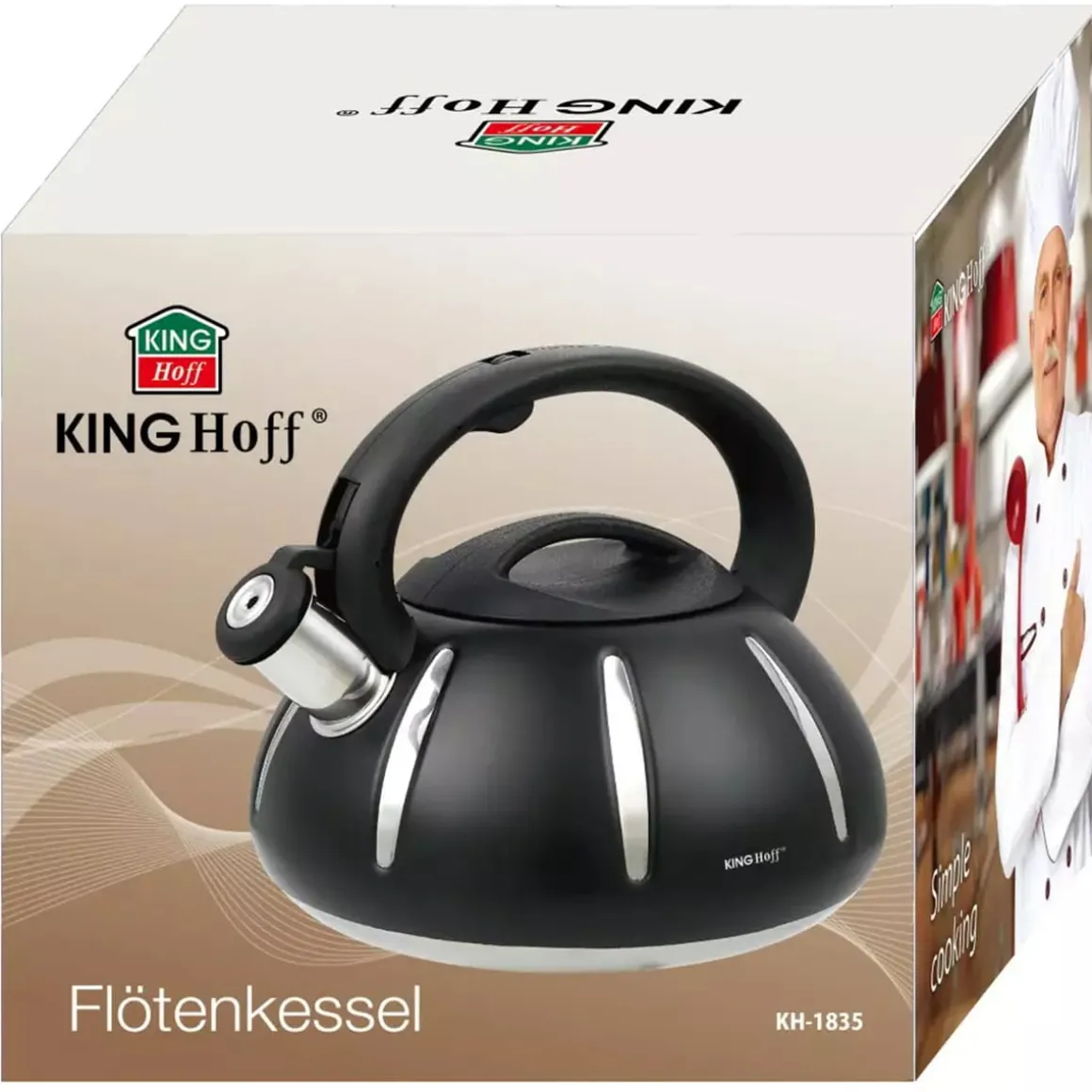 CZAJNIK Z GWIZDKIEM 3L KINGHOFF KH-1835