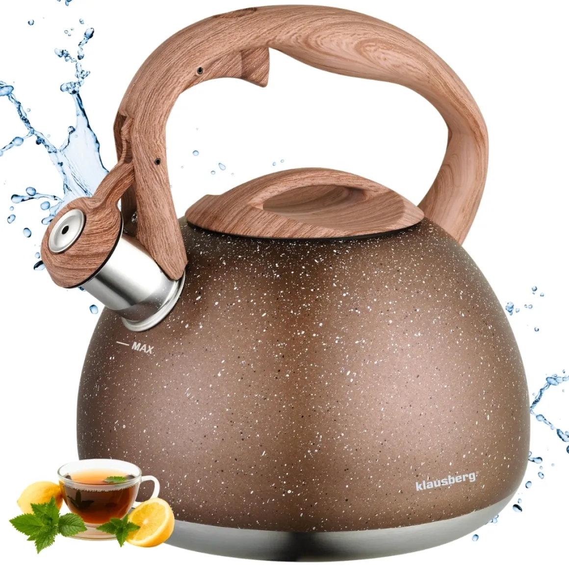 CZAJNIK Z GWIZDKIEM 2,8L KLAUSBERG KB-7510