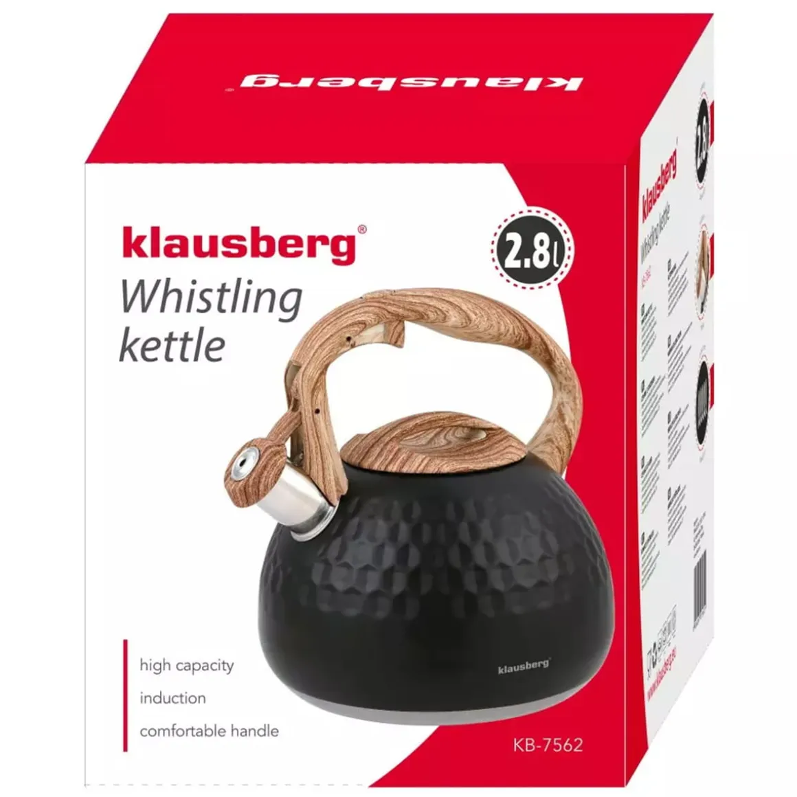 CZAJNIK Z GWIZDKIEM 2,8L KLAUSBERG KB-7562