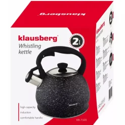 CZAJNIK Z GWIZDKIEM 2L KLAUSBERG KB-7320 MARBLE