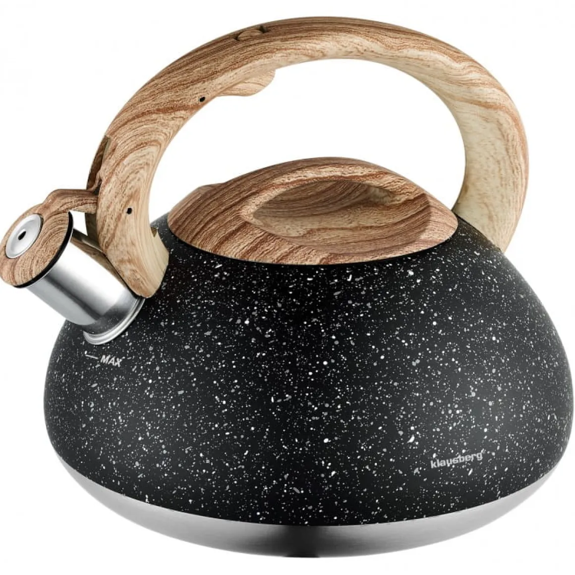 CZAJNIK Z GWIZDKIEM 2,7L KLAUSBERG KB-7282 GRANIT WOOD