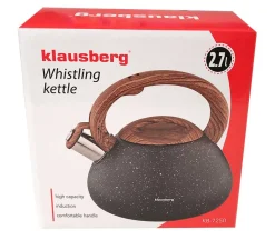 CZAJNIK Z GWIZDKIEM 2,7L KLAUSBERG KB-7250 GRANIT WOOD
