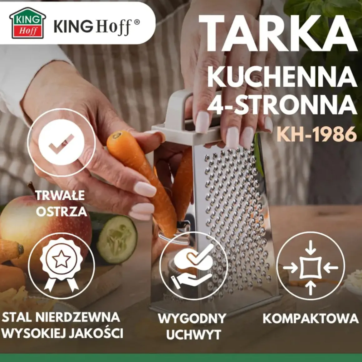 CZTEROSTRONNA TARKA KUCHENNA KINGHOFF KH-1986