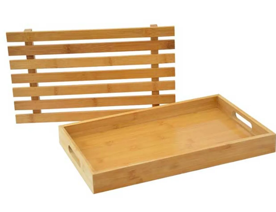DESKA DO KROJENIA PIECZYWA Z TACĄ 37 x 23cm KINGHOFF KH-1217