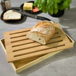 DESKA DO KROJENIA PIECZYWA Z TACĄ 37 x 23cm KINGHOFF KH-1217
