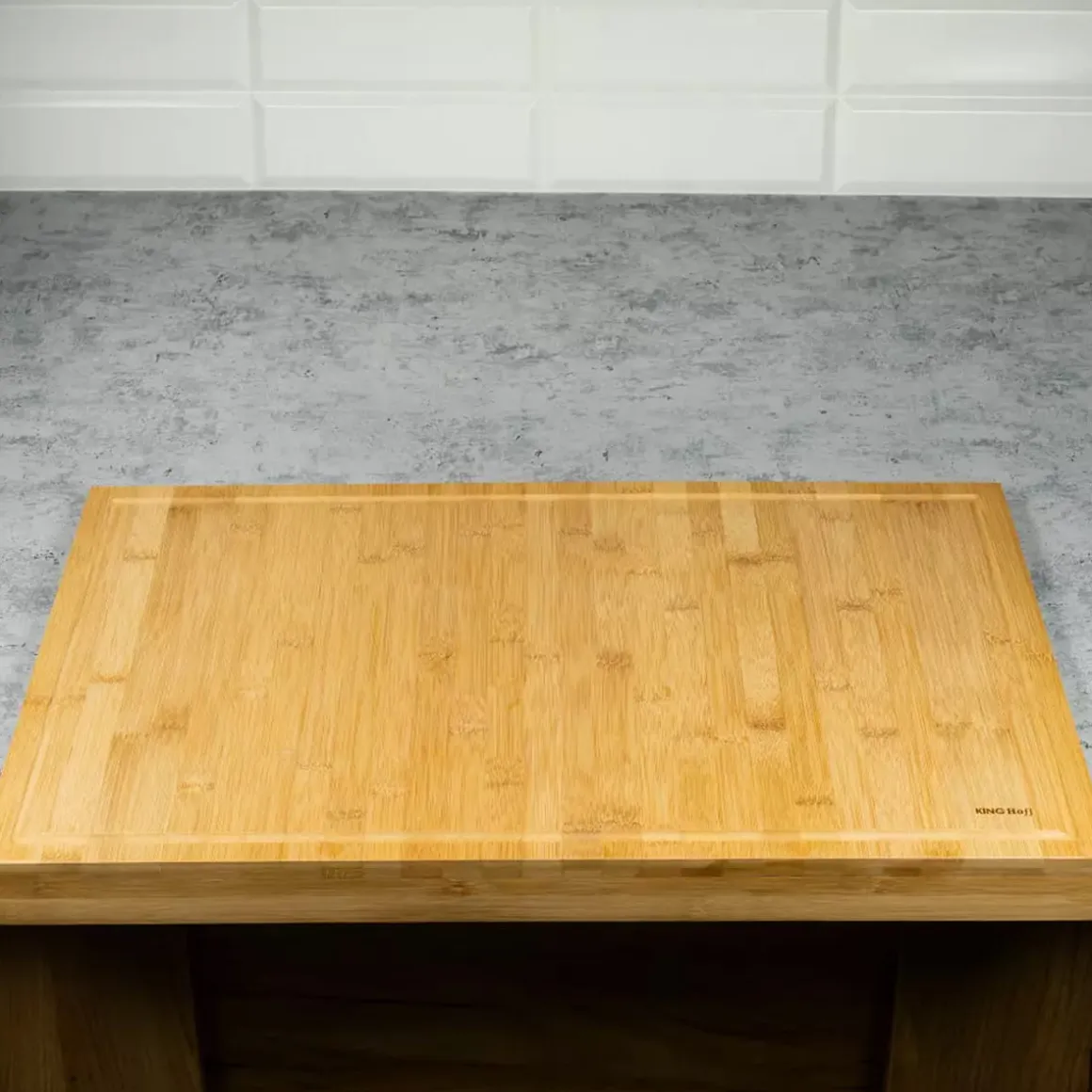 DESKA DO KROJENIA Z RANTEM 58x38cm KINGHOFF KH-1686