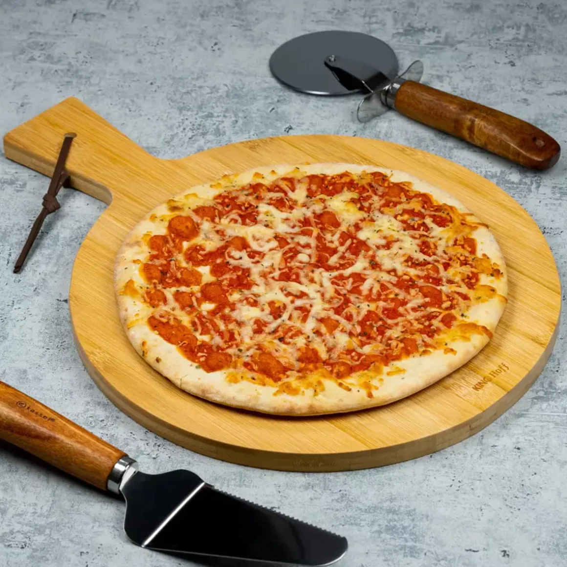 DESKA DO SERWOWANIA PIZZY 35cm KINGHOFF KH-1674