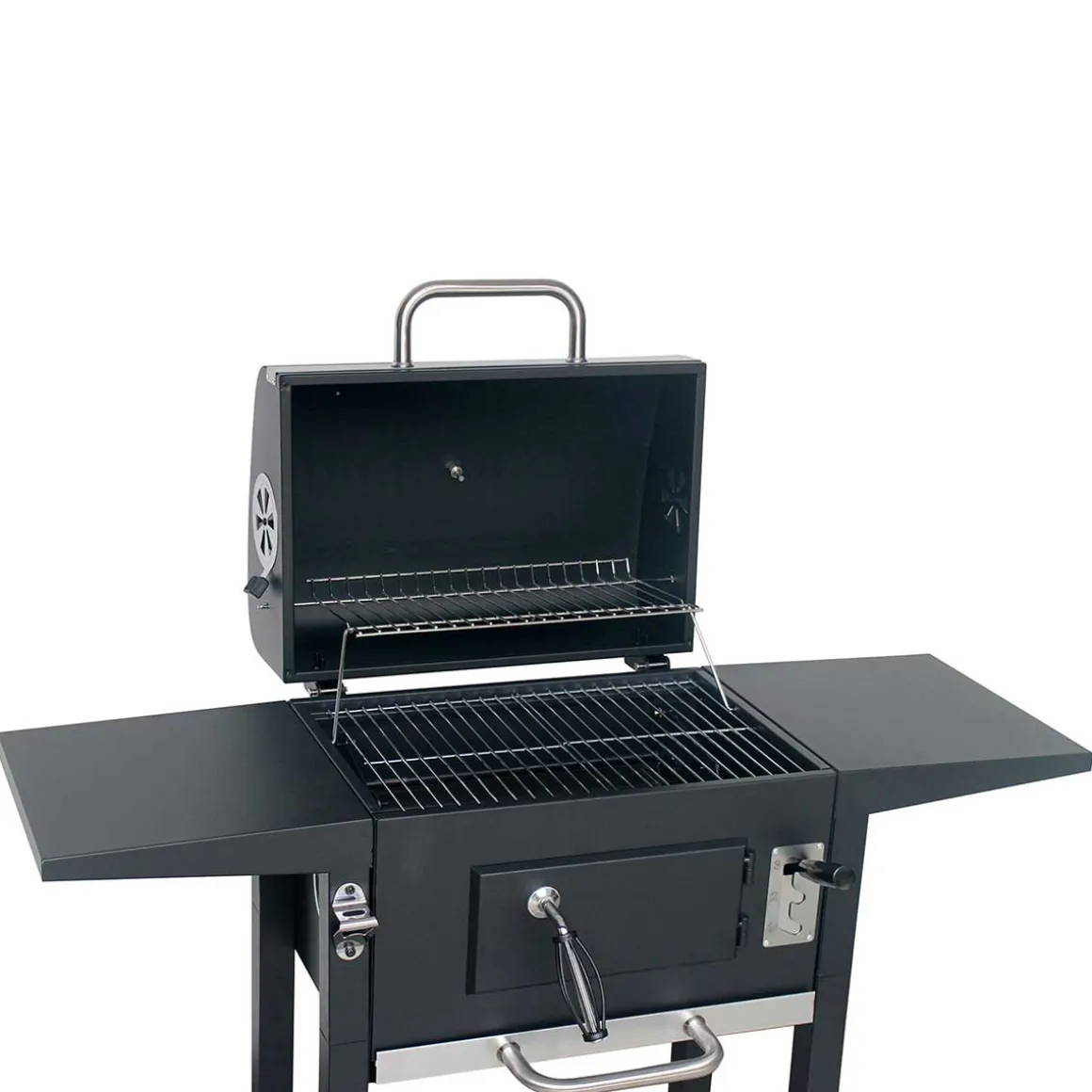 DUŻY GRILL WĘGLOWY Z PÓŁKAMI I TERMOMETREM KLAUSBERG KB-9034