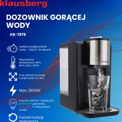 DYSPENSER DOZOWNIK GORĄCEJ WODY 2,2L KLAUSBERG KB-7878