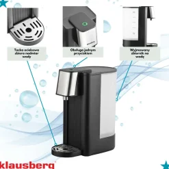 DYSPENSER DOZOWNIK GORĄCEJ WODY 2,5L KLAUSBERG KB-7877