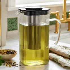 DZBANEK SZKLANY 1,5L Z ZAPARZACZEM DO HERBATY ZIÓŁ 259756