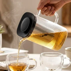 DZBANEK SZKLANY 1,5L Z ZAPARZACZEM DO HERBATY ZIÓŁ 259756