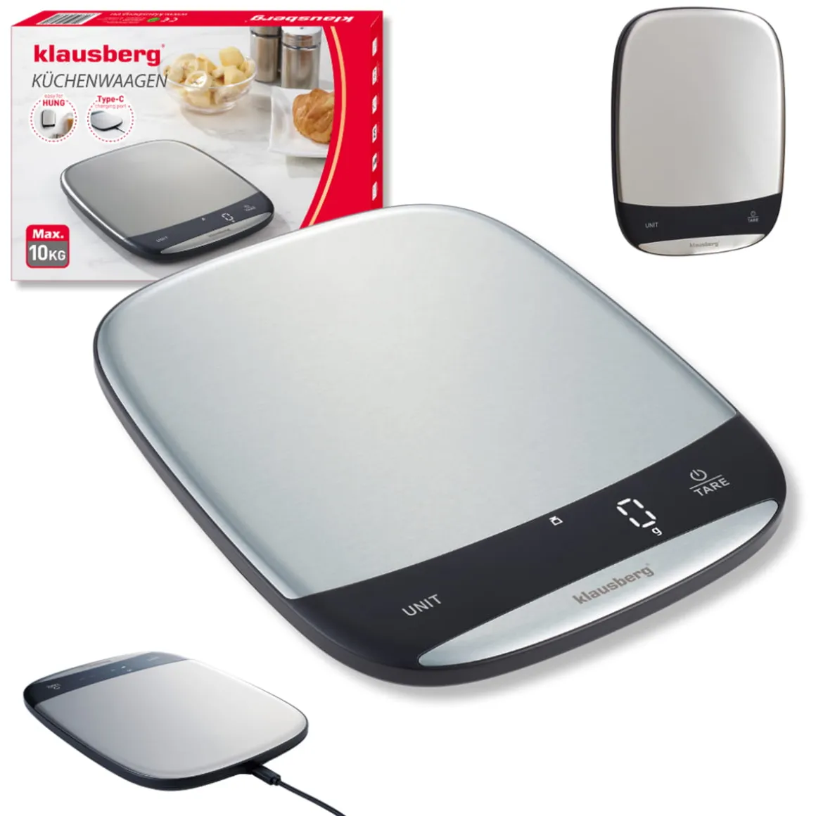 ELEKTRONICZNA WAGA KUCHENNA 10kg KLAUSBERG KB-7936