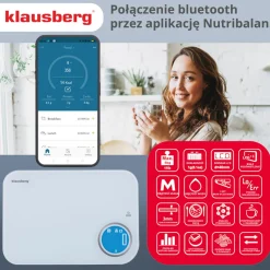 ELEKTRONICZNA WAGA KUCHENNA 5kg KLAUSBERG KB-7938 Bluetooth