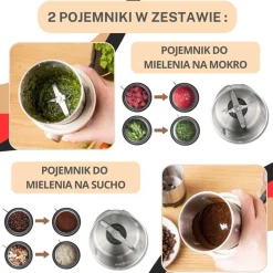 ELEKTRYCZNY MŁYNEK DO KAWY PRZYPRAW OWOCÓW KLAUSBERG KB-7993