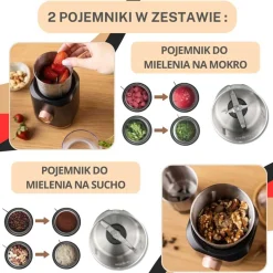 ELEKTRYCZNY MŁYNEK DO KAWY PRZYPRAW OWOCÓW KLAUSBERG KB-7992