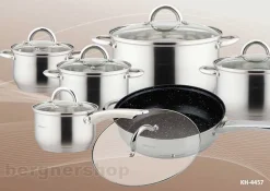 12 ELEMENTOWY ZESTAW GARNKÓW KINGHOFF KH-4457