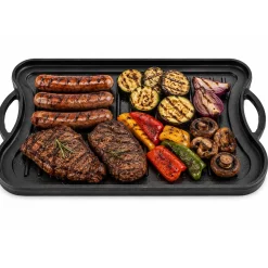 ŻELIWNA DWUSTRONNA PŁYTA GRILLOWA 42 x 26cm 2569