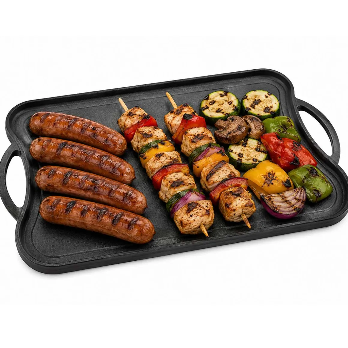ŻELIWNA DWUSTRONNA PŁYTA GRILLOWA 42 x 26cm 2569