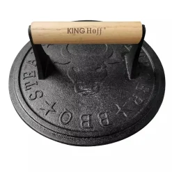 ŻELIWNA PRASKA 22cm DO BURGERÓW STEKÓW KINGHOFF KH-1760