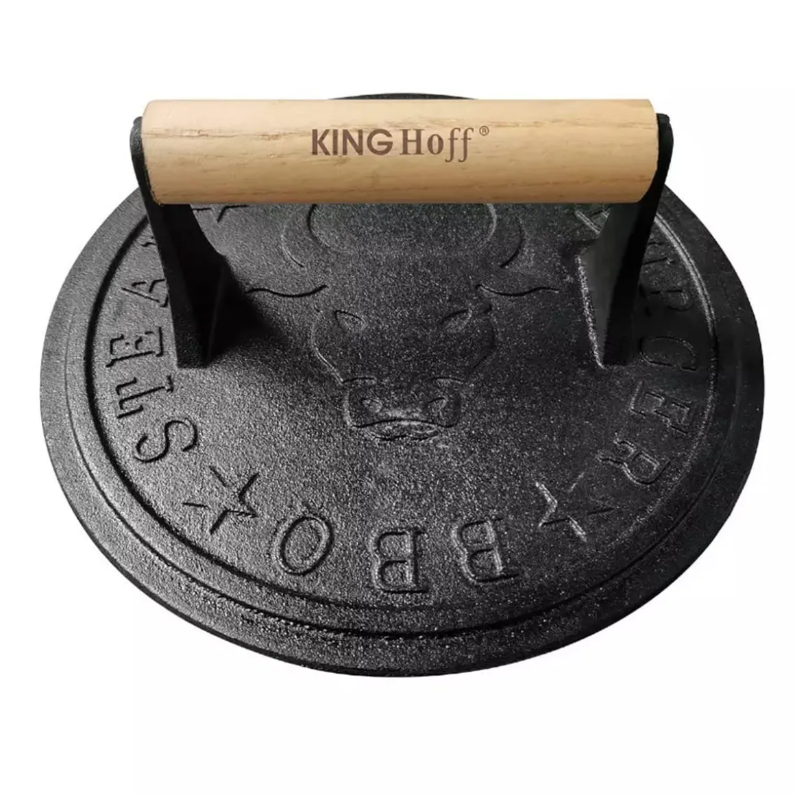 ŻELIWNA PRASKA 22cm DO BURGERÓW STEKÓW KINGHOFF KH-1760