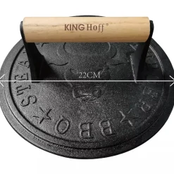 ŻELIWNA PRASKA 22cm DO BURGERÓW STEKÓW KINGHOFF KH-1760