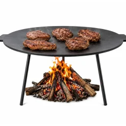 ŻELIWNA PŁYTA GRILLOWA NA NÓŻKACH Ø 45 cm DO OGNISKA PALENISKA 7772