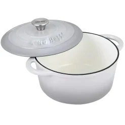 EMALIOWANY GARNEK ŻELIWNY 21cm KINGHOFF KH-1520